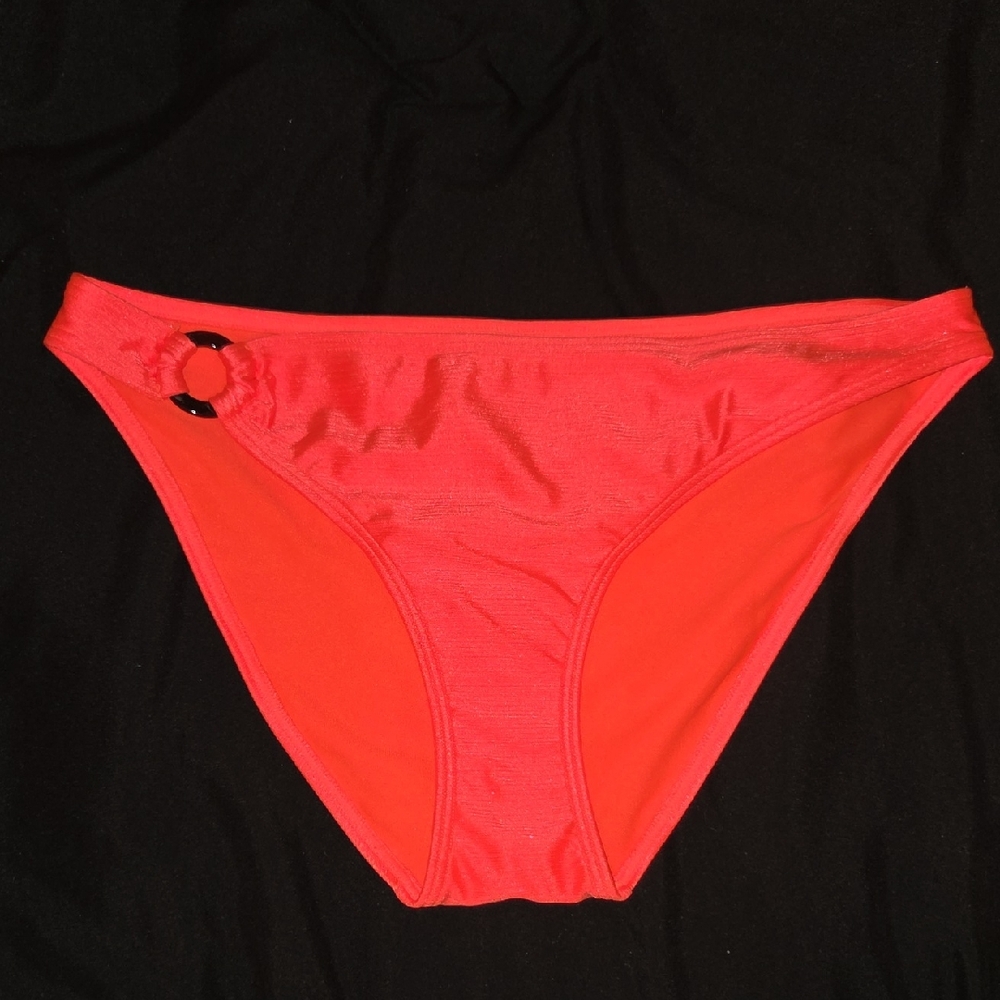 New Look Orange Bikini Bottom with Ring Detail
